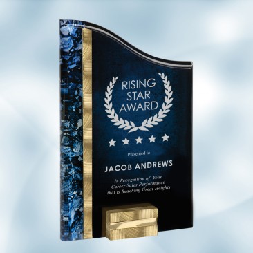 SunRay Gold / Blue Acrylic Award