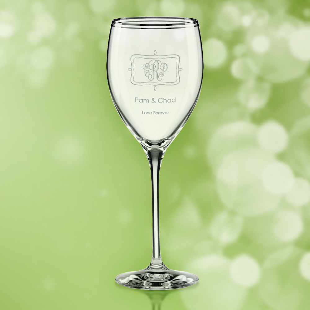 Father's Day - June 19 Kate Spade Library Lane Platinum Goblet Personalized  Gift 