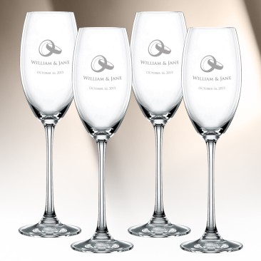 Nachtmann Vivendi Champagne Glass 4pc Set, 9.6oz