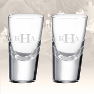 Rogaska Heritage 90 Degrees Shot Glass, Pair