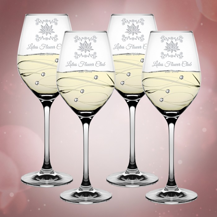 Barski Sparkle White Wine Glass