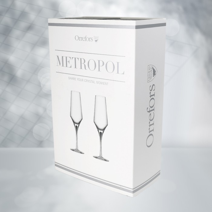 Orrefors Metropol Red Wine Glasses, Set of 2