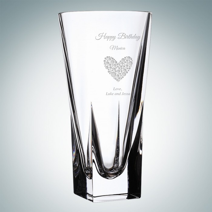 RCR Cristalleria Italiana RCR Fusion Crystal Vase Award and Personalized  Gift