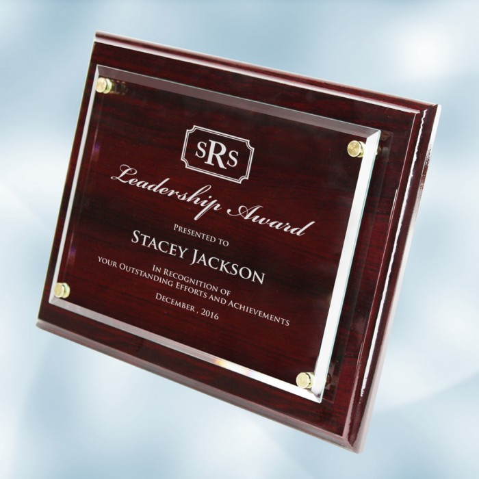 Rosewood Plaque - Acrylic Plate