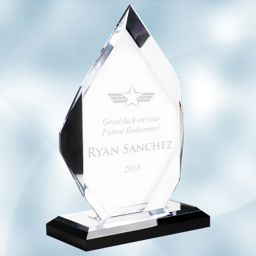 Acrylic Classic Diamond Award with Black Base