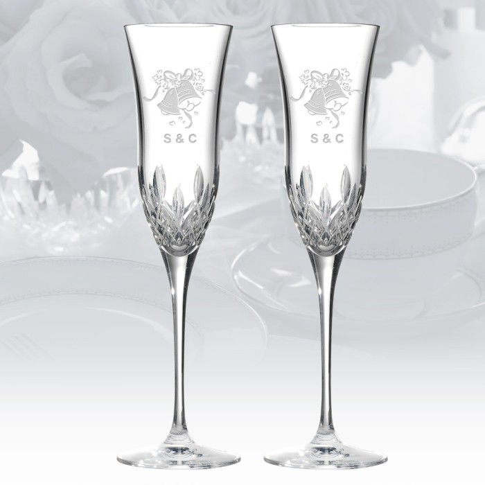 Custom-Engraved 8oz. Champagne Flutes