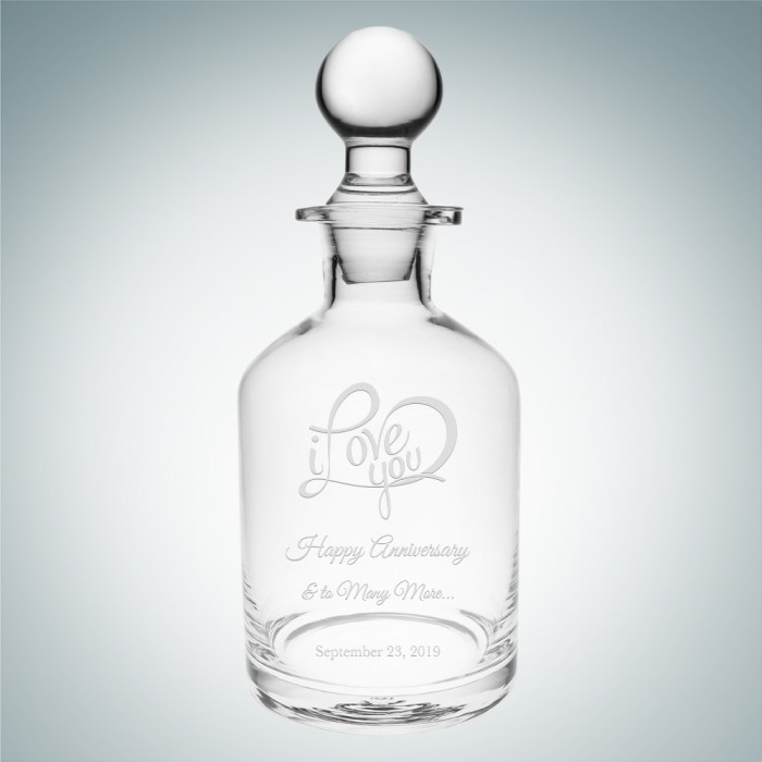 Glass Crystal Embossed Potion Bottles