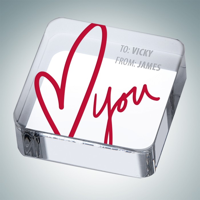 Love Square Paperweight