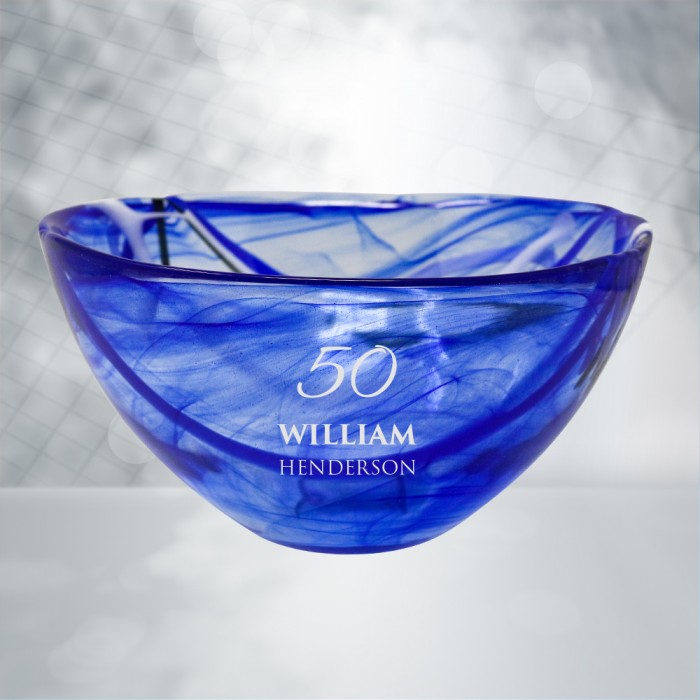 Vases/Bowls Kosta Boda Blue Contrast Bowl Awards |