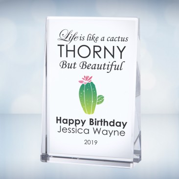 Color Imprinted Vertical Rectangle Plaque