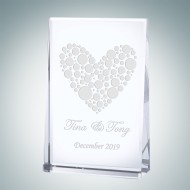 Pre-Designed Love Vertical Anniversary Plaque