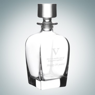 Monogrammed RCR Fusion Whiskey Decanter