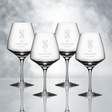 Orrefors Pulse Wine Glass 4pc Set, 12oz