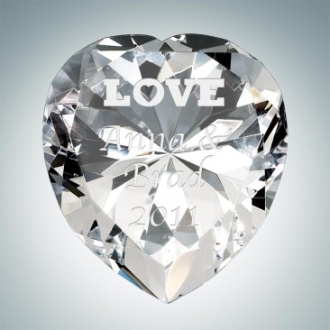 Now & Forever Clear Diamond Heart