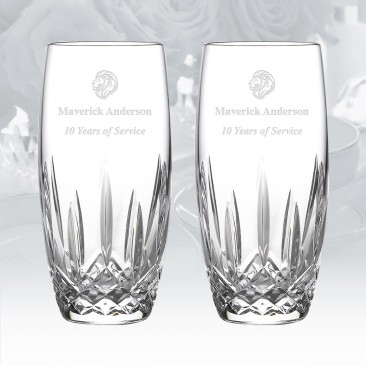 Waterford Lismore Nouveau Beer Glass Pair, 22oz