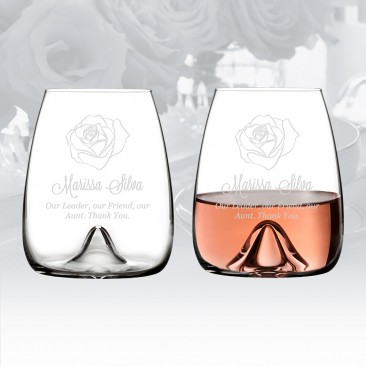 Waterford Elegance Stemless Wine Glass Pair, 17.6oz