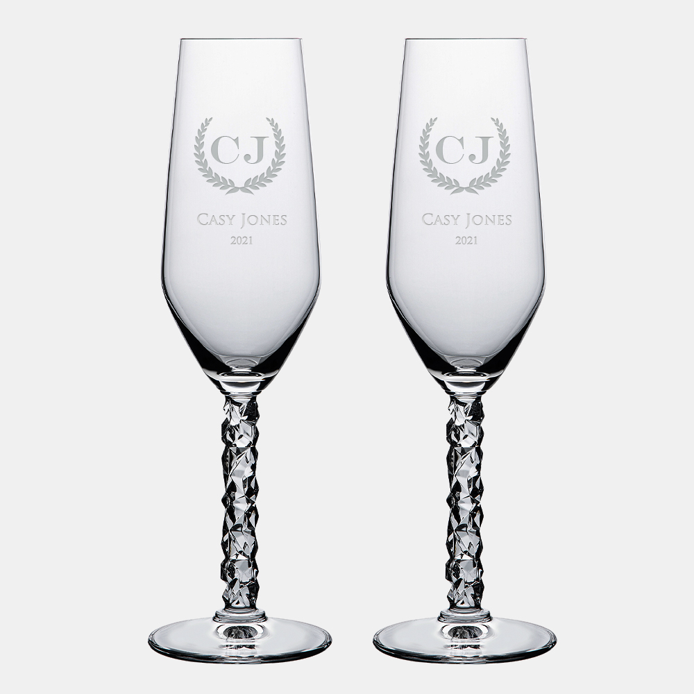 Carat Carat Wine Glass 2 Pack - Orrefors Crystal Business Gifts