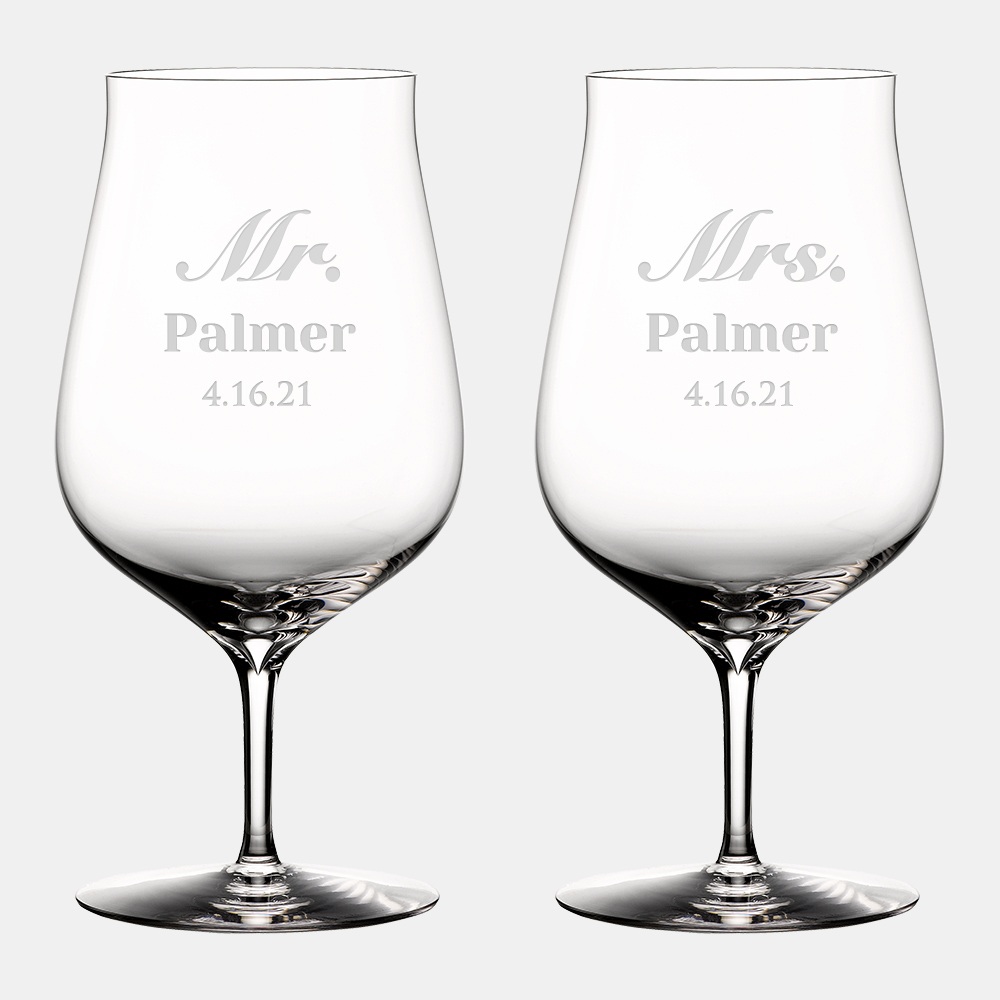 Budget Waterford Elegance Martini Glass Pair, 11.2oz Personalized