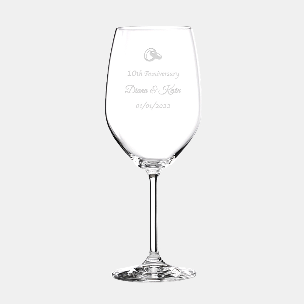 LENOX Fine Crystal Pre-Designed Bridesmaid Lenox Tuscany Classic Stemless  Wine Glass Personalized Gift