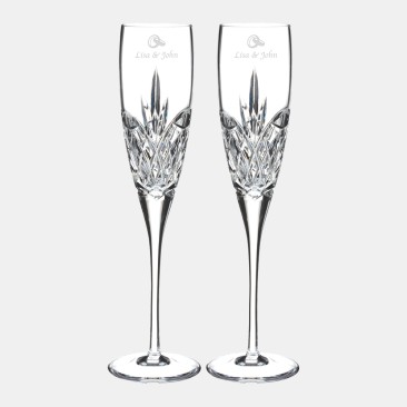 Waterford Love Forever Flute Pair, 5oz