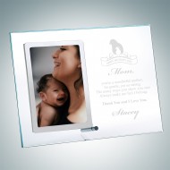 Vertical Stainless Photo Frame with Silver Pole