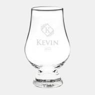 Monogrammed Glencairn Crystal Whiskey Glass 6.75oz