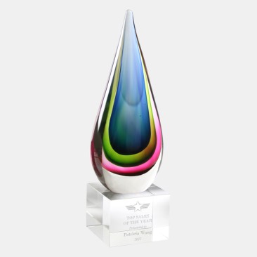 Blue/Green Teardrop Award 