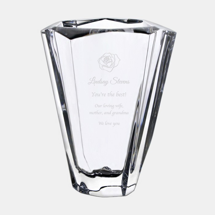 LOVE Personalized Glass Vase