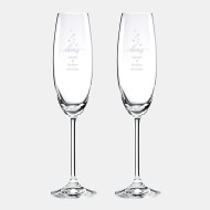 Pre-Designed Cheers Lenox Tuscany Classic Party Flute Pair, 8oz