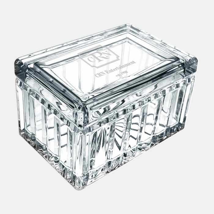 Keepsake Gifts Majestic Lead Crystal Box Executive Gift