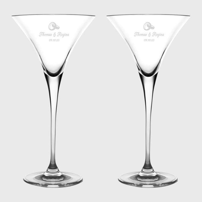 Barski Martini Glass Pair, 9oz