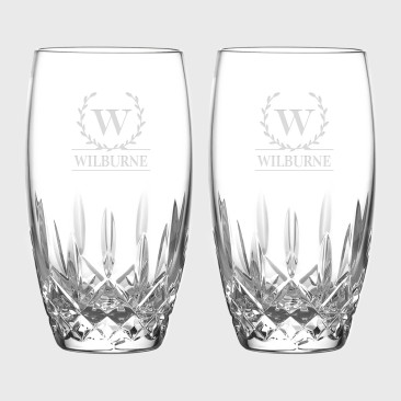 Waterford Lismore Nouveau Drinking Glass 2pc Set, 18oz
