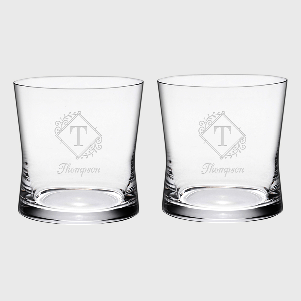 12 Personalized Whiskey Glasses, 14 Oz. Custom Printed Double Old Fashioned  Glass, Groomsmen Gifts, Promotional Glassware 