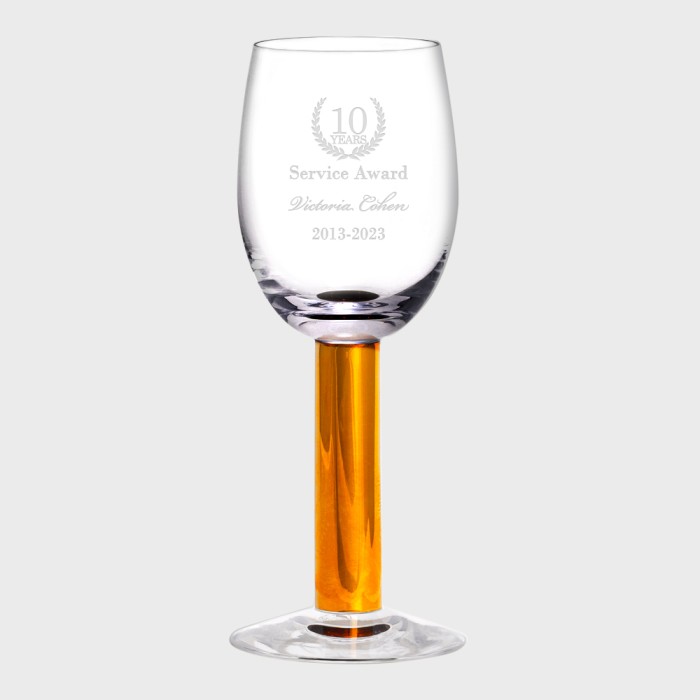 10.5 oz. Custom Engraved Wine Glass