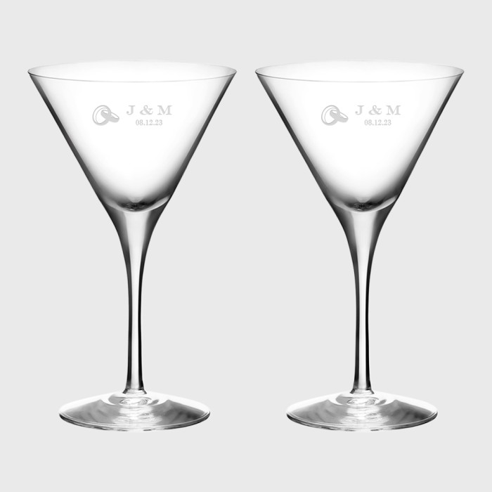 Orrefors More Martini Glass 2pc Set, 6.4oz
