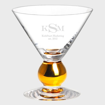 Orrefors Nobel Martini Glass, 7.8oz