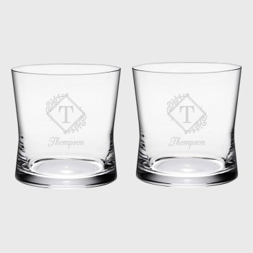 Orrefors Grace Double Old Fashioned Pair, 13.2oz