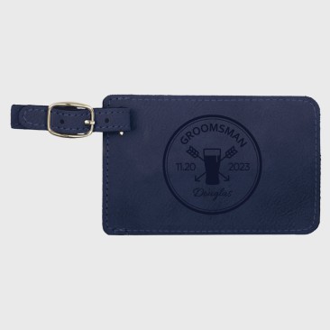Leather Luggage ID Tag - Leather Travel Accessory
