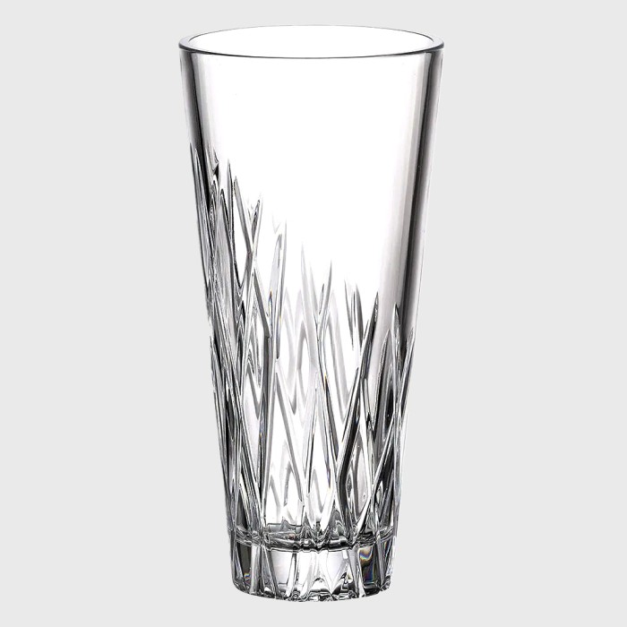 Crystalite Wicker Vase | Hand Cut Side View
