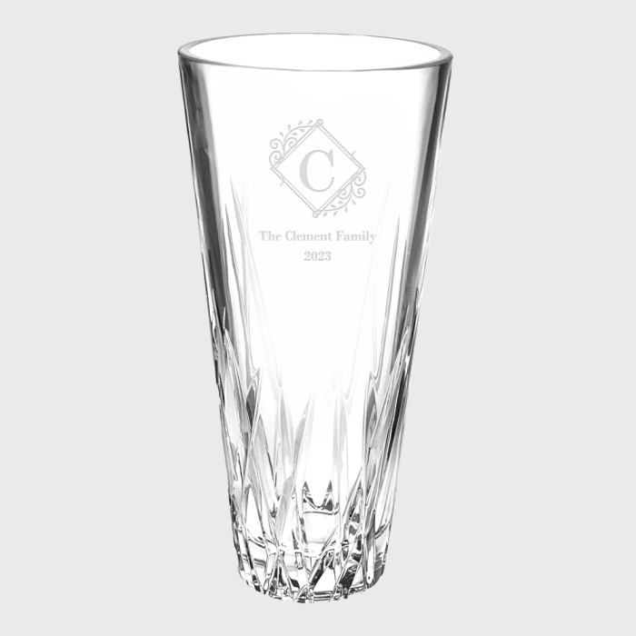 Crystalite Wicker Vase | Hand Cut