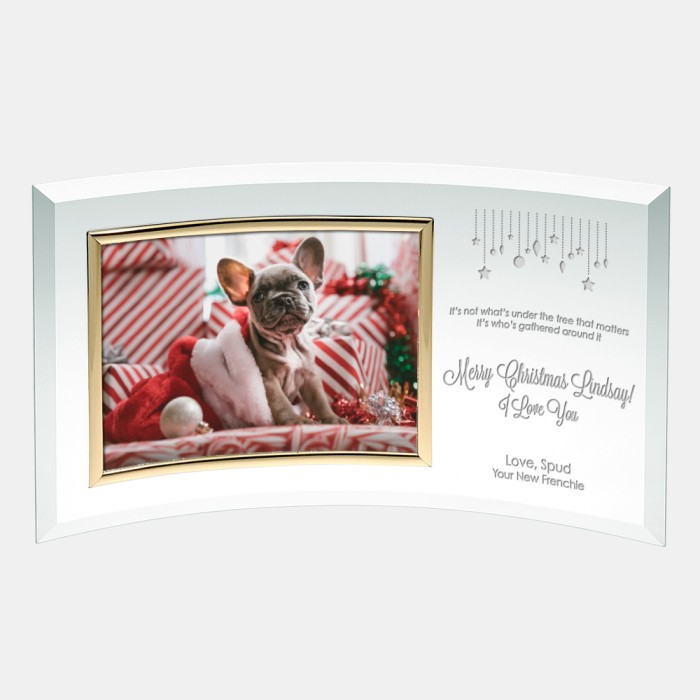 Curved Horizontal Gold Photo Frame