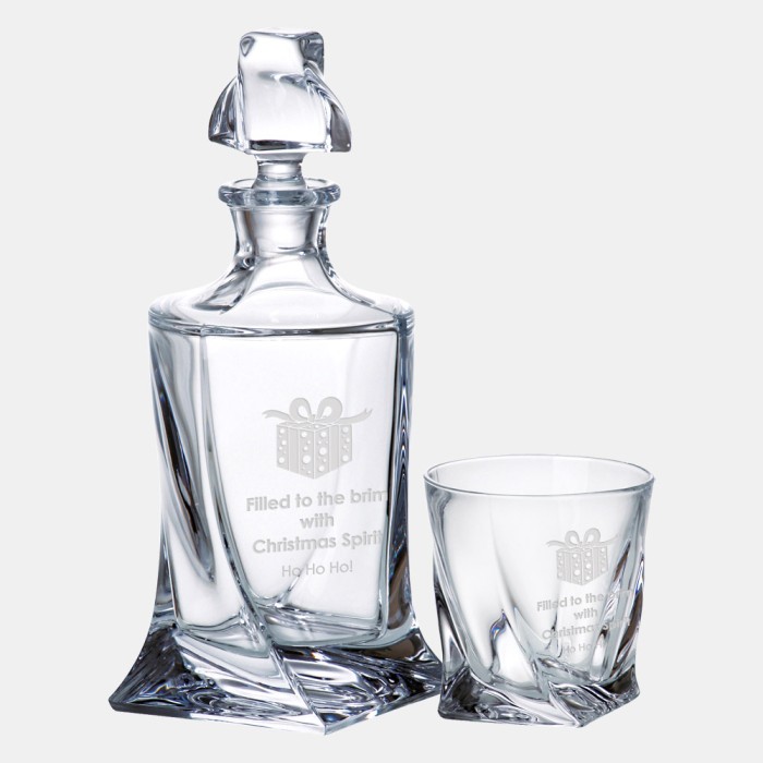 Quadro Decanter and Tumbler