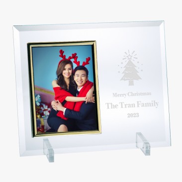 Jade Vertical Gold Photo Frame with Stand
