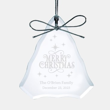 Pre-Designed Merry Christmas Premium Tree Ornament