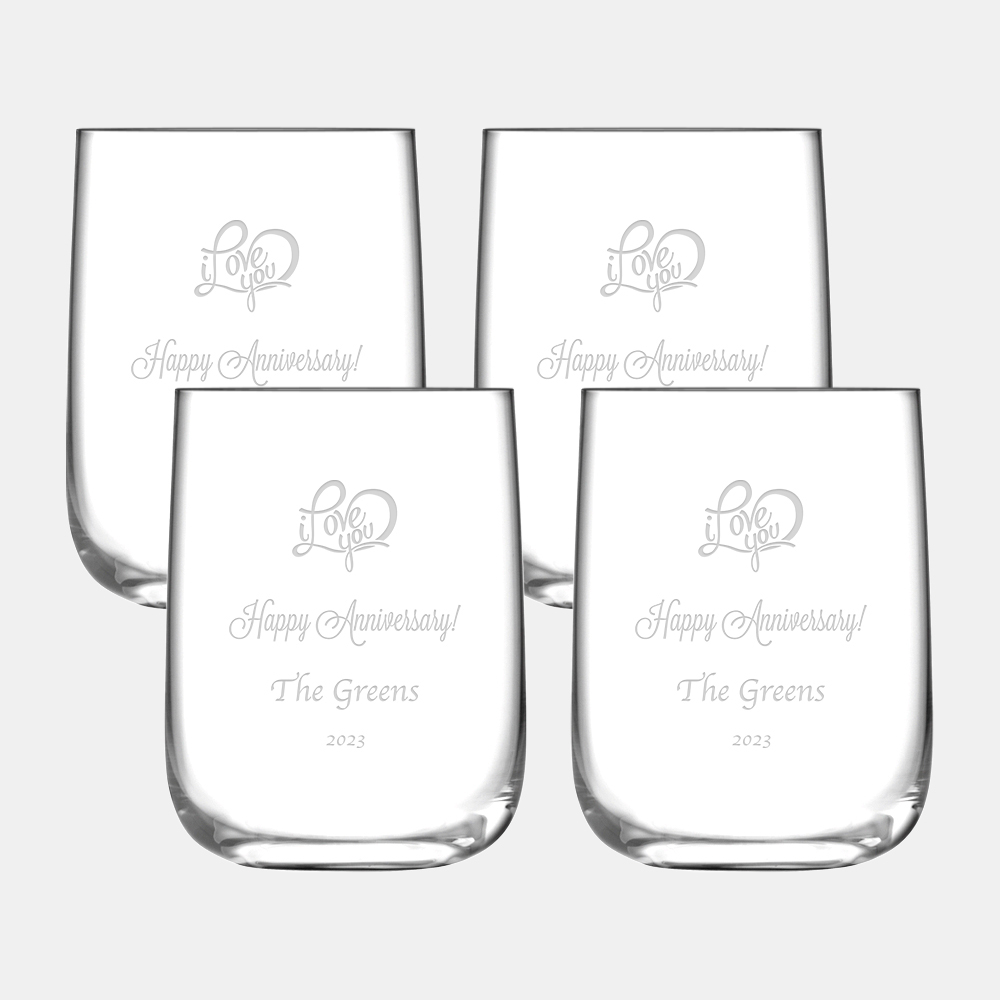 Champagne Flutes LSA Verso Champagne Tulip Glass Pair, 12.5oz Personalized  Gift