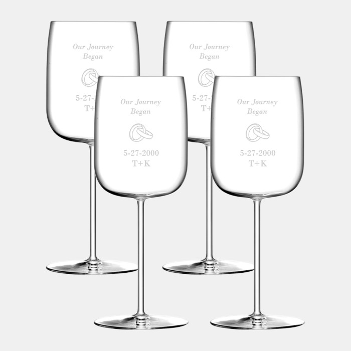 LSA Borough White Wine Glass 4pc Set