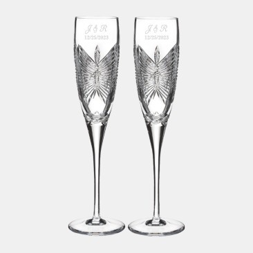 Waterford Love Happiness Flute Pair, 5oz