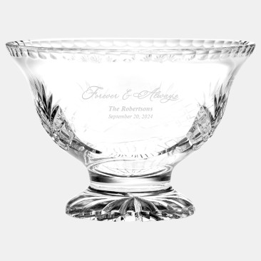 Pre-Designed Forever and Always Elegant Footed Cut Bowl 