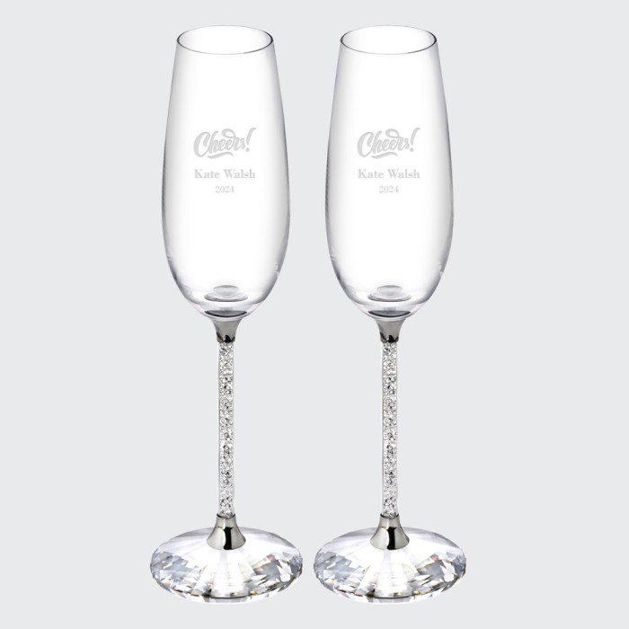 Swarovski Crystalline Toasting Flute Pair