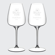 Riedel Grape White Wine Champagne Glass Pair, 18.6oz